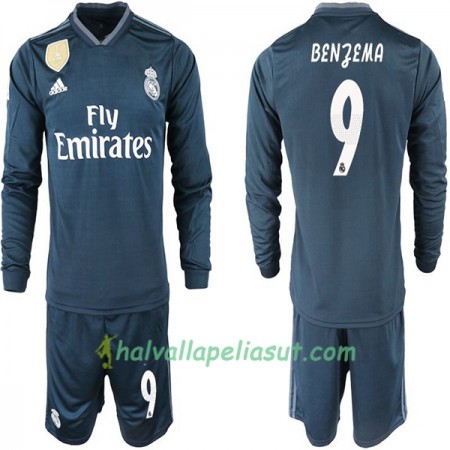 Jalkapallo Pelipaidat Real Madrid BENZEMA 11 Lasten Vieraspaita 2018-2019 Pitkähihainen